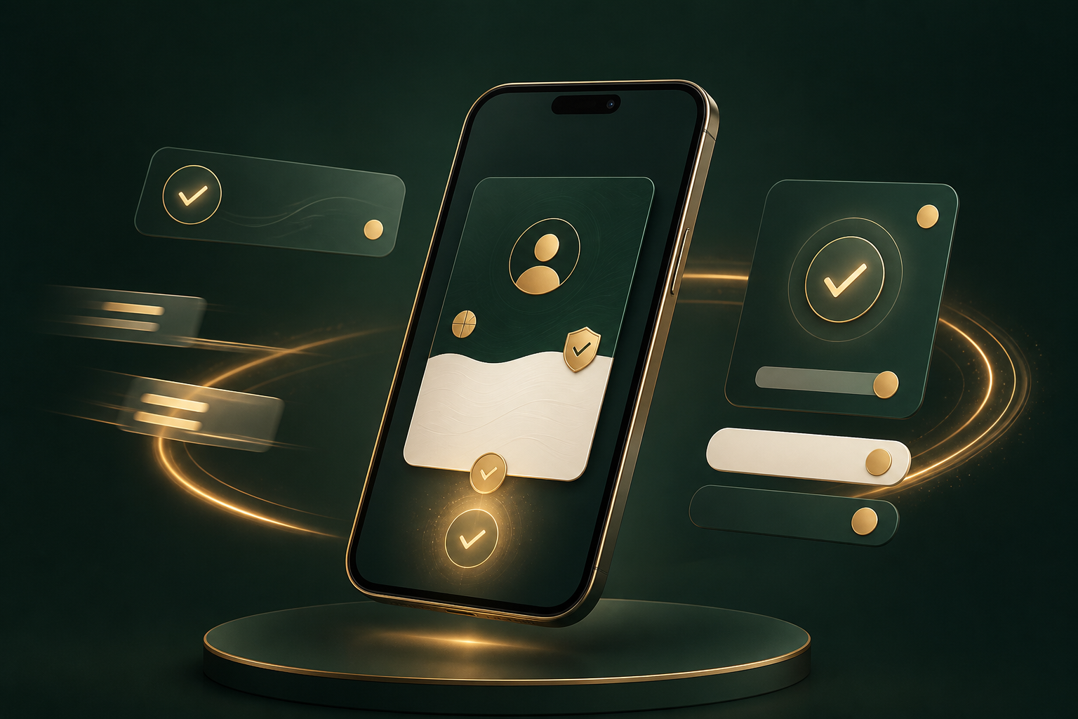 Telefono con tarjeta digital VarID y confirmaciones visuales de registro rapido
